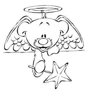 Pimboli Als Engeltje Bear Coloring Pages Coloring Pages Horse Coloring Pages