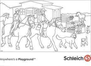 Schleich Paarden Kleurplaat Jpg 2141 1555 Playmobil Ausmalbilder Ausmalbilder Ausmalb