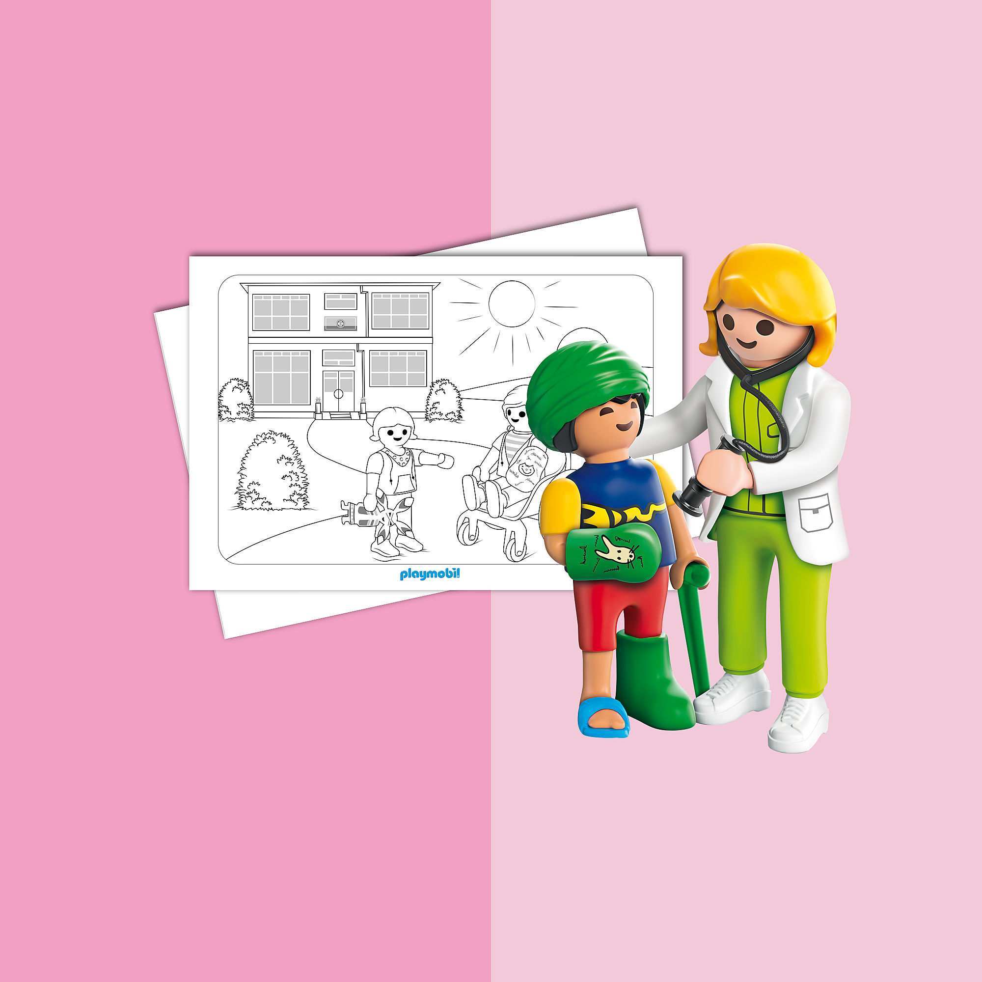 Kleurplaten Playmobil Kinderziekenhuis