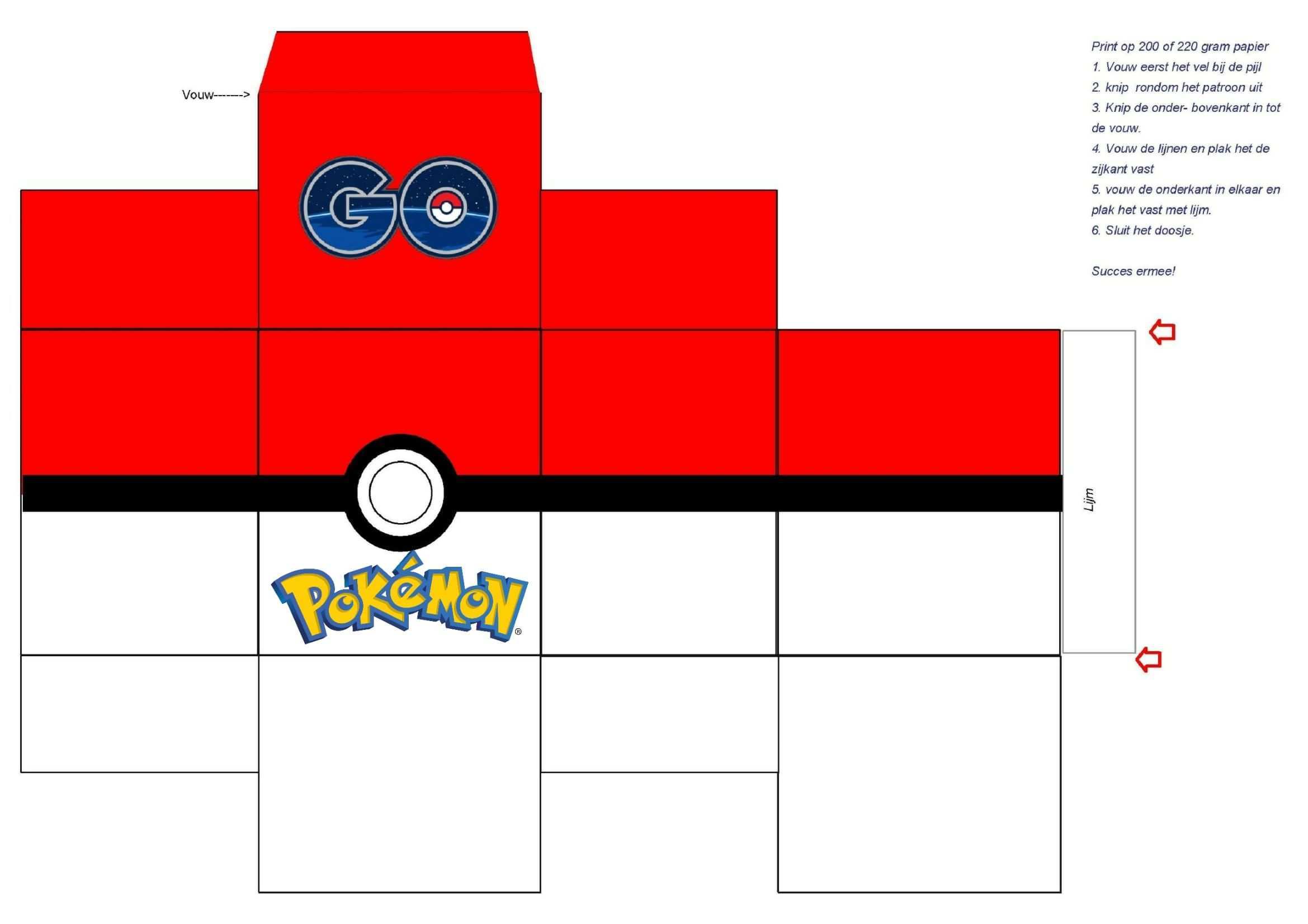 Pokeball Doosje Pokemon Birthday Party Pokemon Party Pokemon Birthday