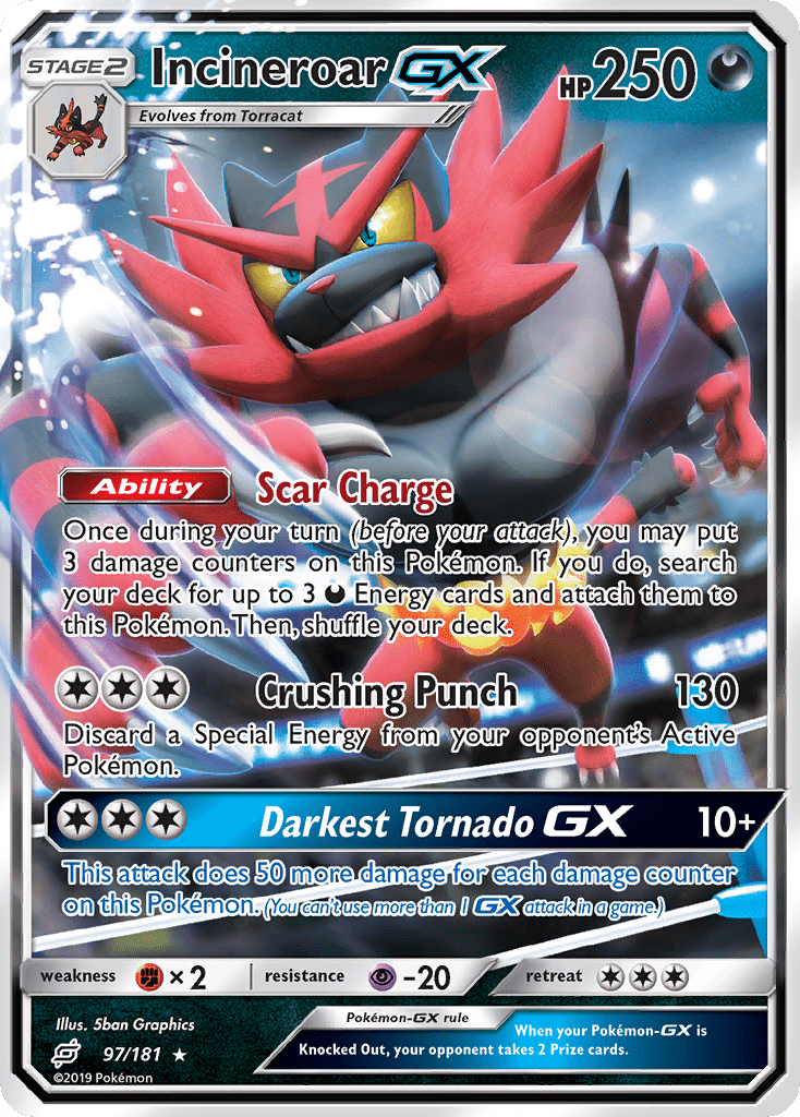 Incineroar Gx Team Up Teu 97 Pkmncards Pokemon Card Pictures Cool Pokemon Cards Pokem