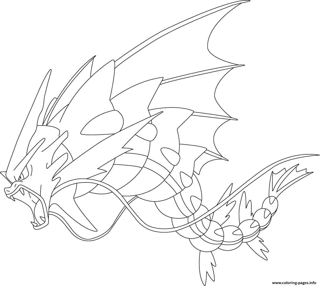 Coloring Pages Pokemon Mega Gyarados Pokemon Coloring Pages Printable Entitlementtrap