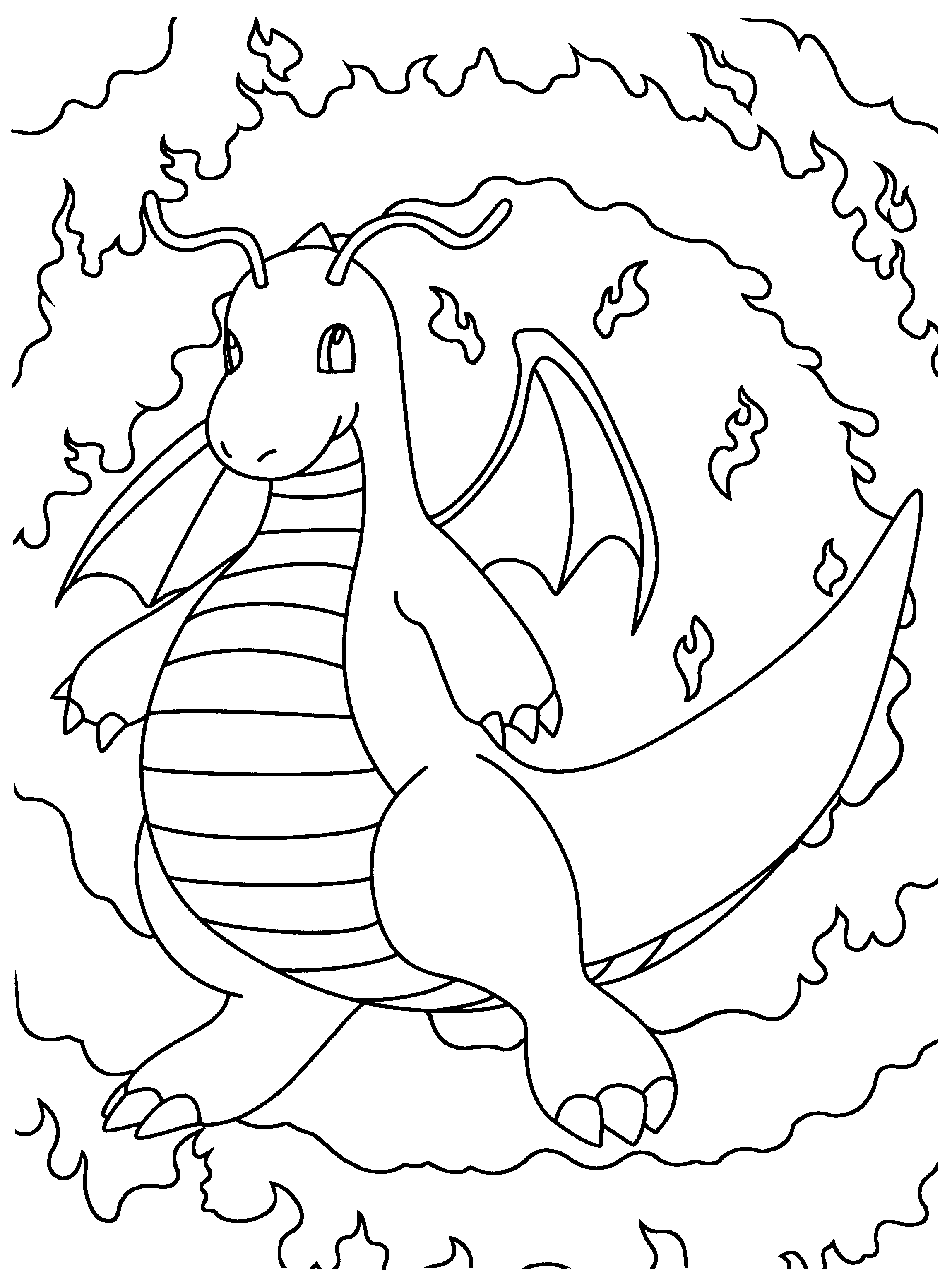 Kleurplaat Dragonite Kleurplaten Kleurboek Pokemon