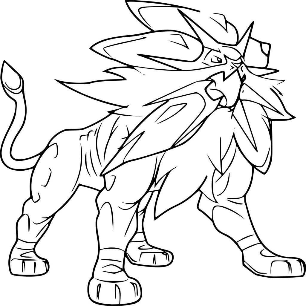 Coloriage Solgaleo Pokemon Imprimer Avec Coloriage Pokemon Lune Moon Coloring Pages P