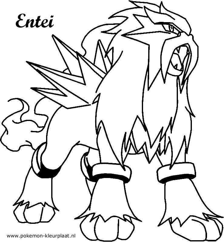 Kleurplaat Entei Pokemon Kleurplaat Nl Pokemon Coloring Pages Pokemon Coloring Pokemo