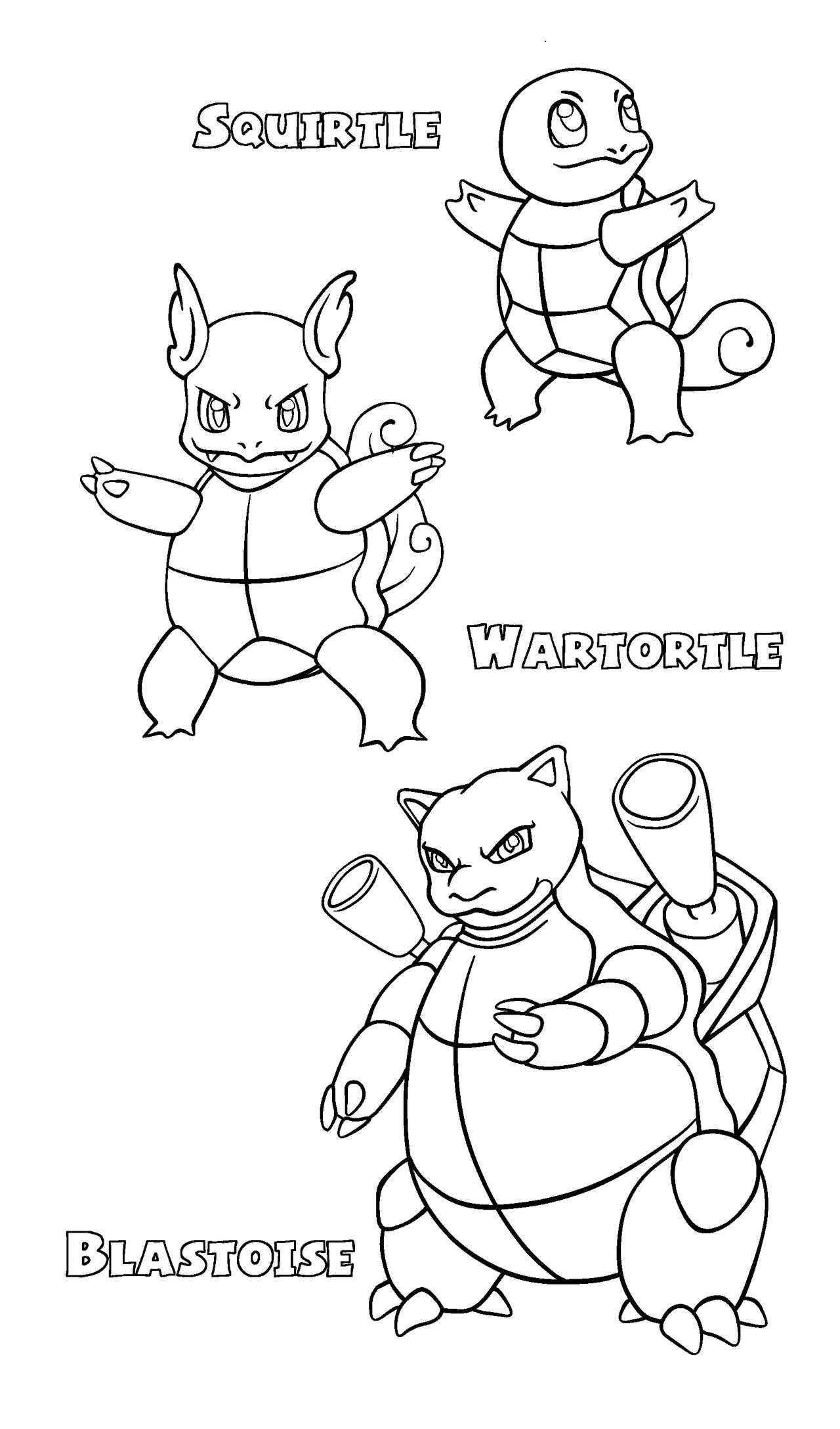 Squirtle Line Coloring Page By Madhuvati On Deviantart Kleurplaten