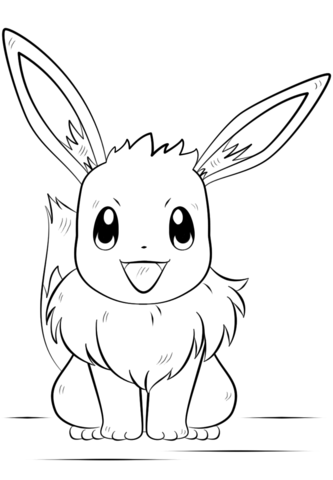 Eevee Pokemon Coloring Page Free Printable Coloring Pages Pokemon Para Colorir Pokemo