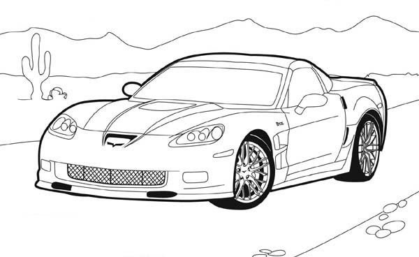 How To Draw Hot Wheels Coloring Page Netart Cars Coloring Pages Hot Wheels Corvette