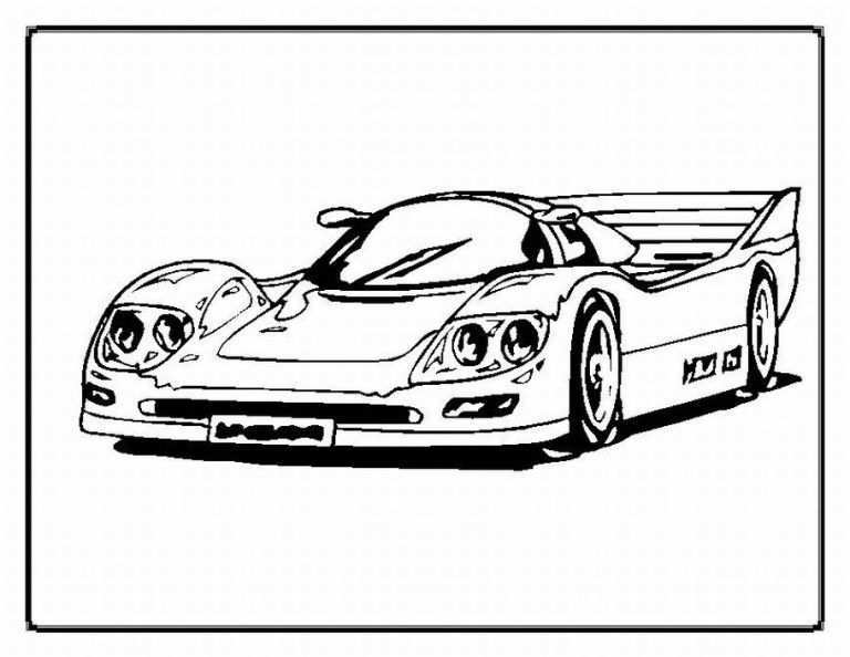 Free Printable Race Car Coloring Pages For Kids Kleurplaten