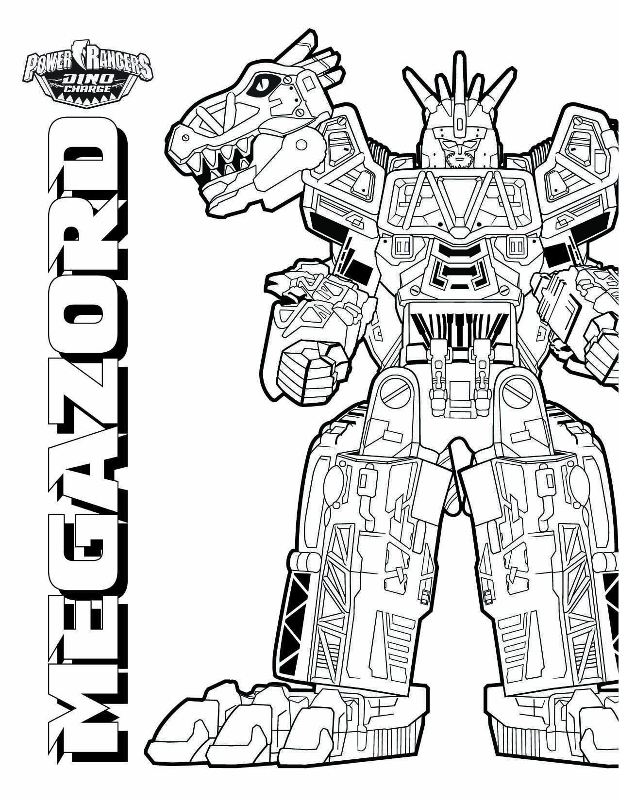 Megazord Download Them All Http Www Powerrangers Com Download Type Coloring Pages Pow