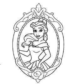 Disney Prinses Belle Kleurplaat Prinses Belle Prinses Kleurplaatjes Prinses Tekeningen
