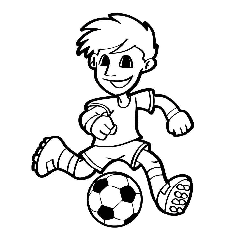 Leuk Voor Kids Kleurplaatvoetbal Coloring Pages Sports Drawings Soccer