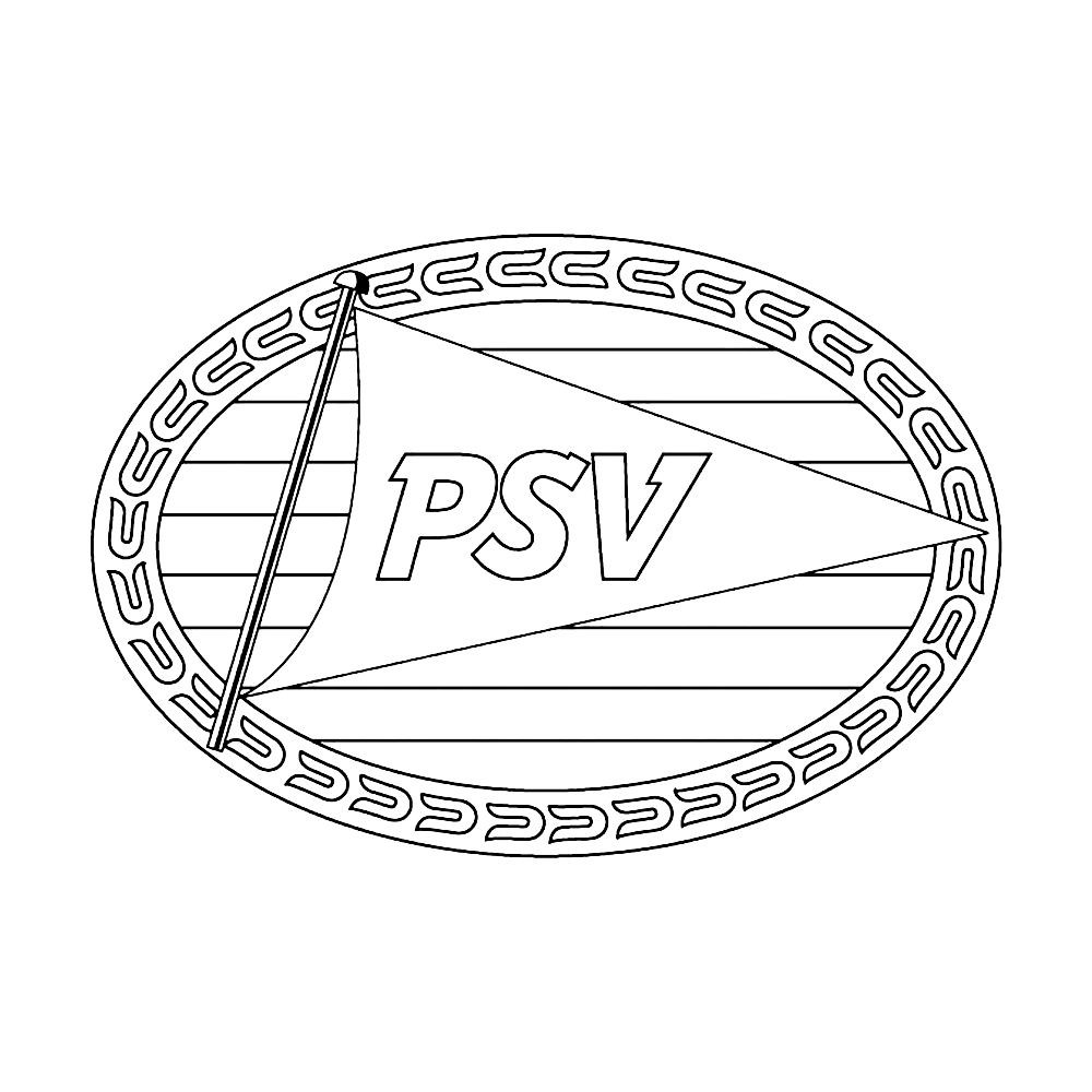 Leuk Voor Kids Kleurplaat Logo Psv Eindhoven Logo S Online Spelletjes Kleurplaten