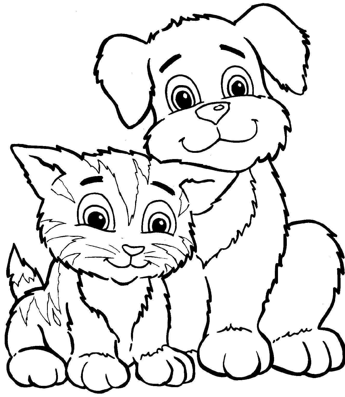 Cat And Dog Coloring Pages Awesome Coloring Book 41 Extraordinary Dog Colouring In Pu