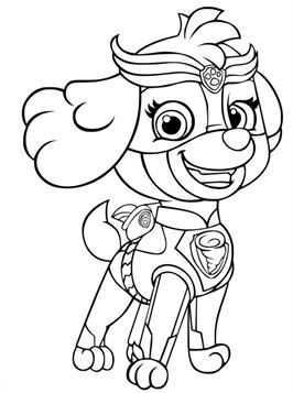 Kids N Fun 24 Kleurplaten Van Paw Patrol Mighty Pups Paw Patrol Coloring Pages Paw Pa