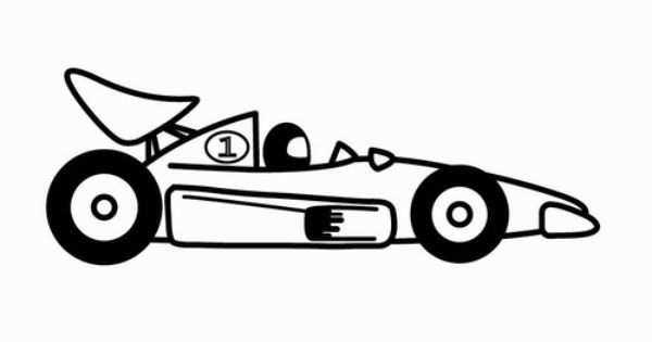Coloring Page F1 Racing Car Race Car Birthday Party Car Race Car Birthday