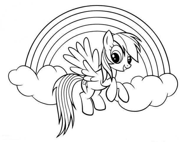 Rainbow Dash Coloring Pages Best Coloring Pages For Kids My Little Pony Drawing My Li