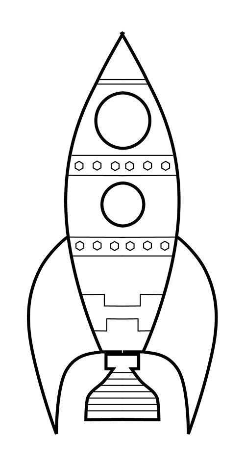 Rocket Space Coloring Pages Space Preschool Space Crafts