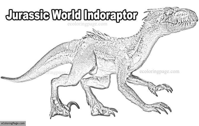 Jurassic World Indoraptor Coloring Page Ecoloringpage Jurassicworld Jurassicpark Indo