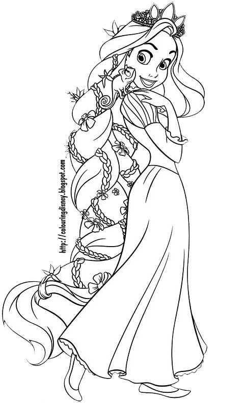 Disney Coloring Pages Tangled Coloring Pages Of Rapunzel Rapunzel Coloring Pages Disn