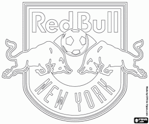 Logo Of The Football Team Of The New York Red Bulls Mls Club Coloring Page Canadian F