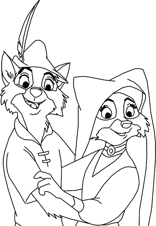 Robin And Marian Disney Coloring Pages Horse Coloring Pages Animal Coloring Pages