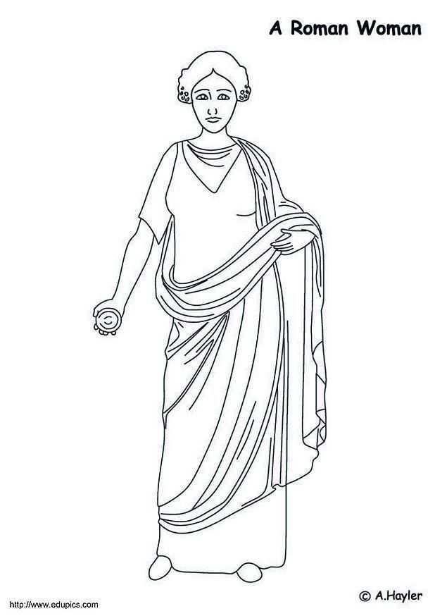 Afbeeldingsresultaat Voor Tekening Romeinse Vrouw Romeinen Het Oude Rome Dieren Kleur