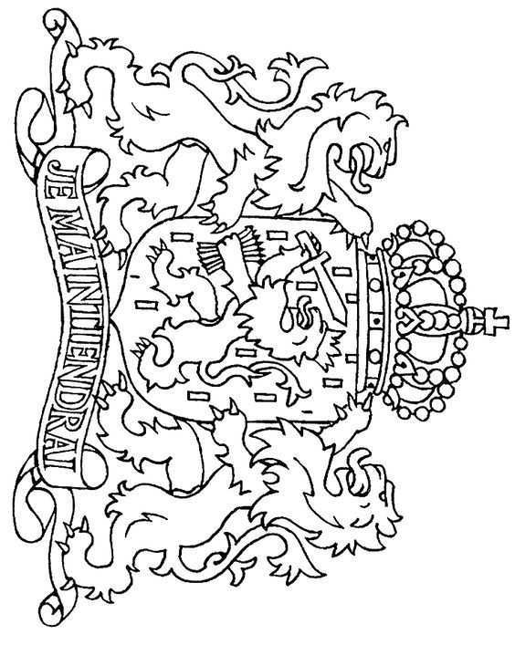 Kleurplaat Wapen Nederland Kleurplaten Knutselen Koningsdag Thema