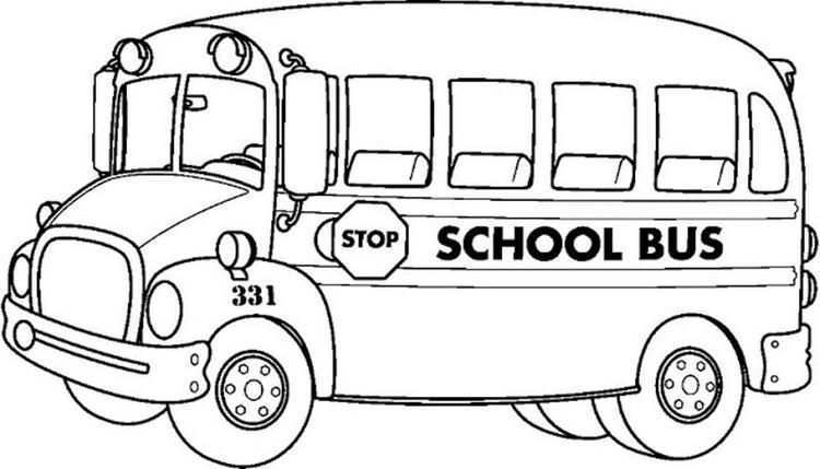 School Bus Coloring Page Transportation School Bus Clipart School Bus Drawing Magic S