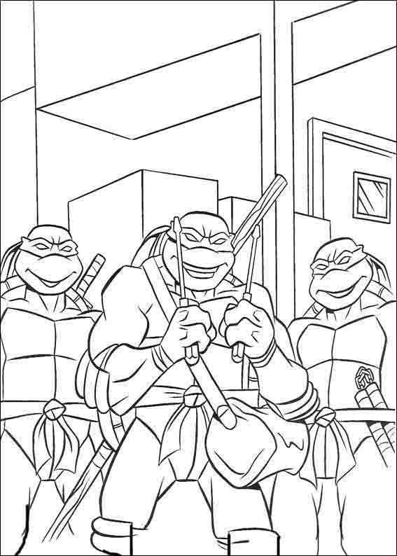 Teenage Mutant Ninja Turtles Tegninger Til Farvelaegning 30 Maleboger Tmnt Tegninger