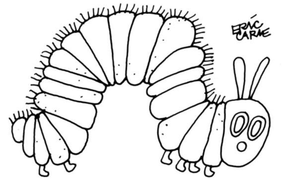 Very Hungry Caterpillar Butterfly Coloring Page Google Search Hongerige Rups Eric Car