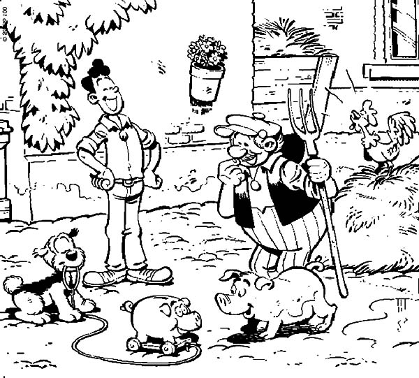 Samson And Gert At Uncle Farm Coloring Pages Best Place To Color Farm Coloring Pages