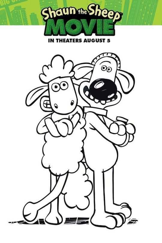 Shaun The Sheep Movie Printable Activities And Coloring Pages Shaun The Sheep Colorin