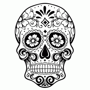 Sugar Skulls Kleurplaten Leuk Voor Kids Skull Coloring Pages Cricut Halloween Skull