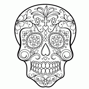 Site Search Discovery Powered By Ai Skull Coloring Pages Sugar Skull Drawing Coloring