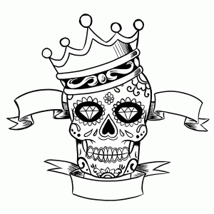 Sugar Skulls Kleurplaten Leuk Voor Kids Skull Coloring Pages Skull Skull Artwork