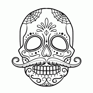 Sugar Skulls Kleurplaten Leuk Voor Kids Skull Coloring Pages Sugar Skull Drawing Hall