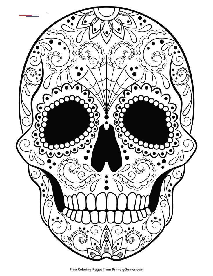 Sugar Skull Coloring Page Free Printable Ebook Halloweencoloringpages Free Suga In 20