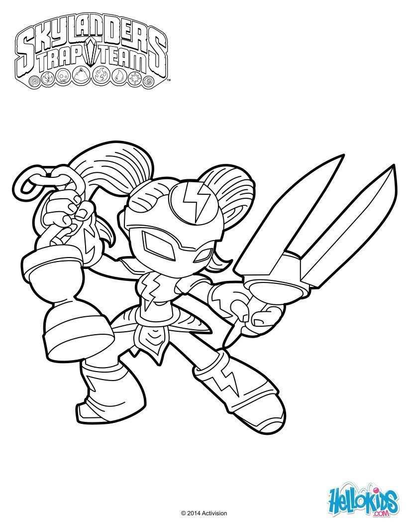 Skylanders Trap Team Coloring Pages Da C Ja Vu