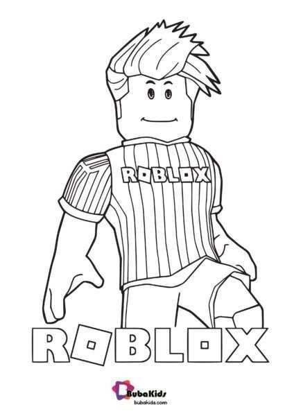 Roblox Coloring Page Footballer Dibujos Tiernos Para Colorear Dibujos Sencillos Para