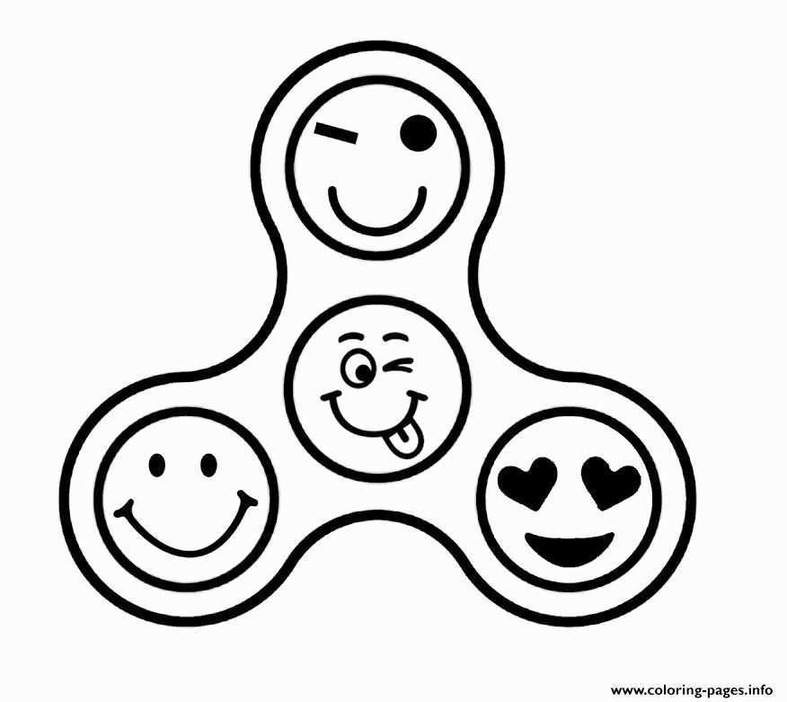 Emoji Coloring Pages Printable Awesome Emoji Fid Spinner Emoticon Coloring Pages Prin