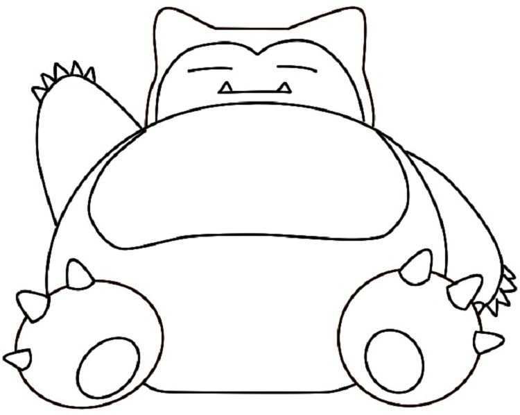 Pokemon Coloring Pages Snorlax Pokemon Coloring Pokemon Coloring Pages Pokemon Sketch