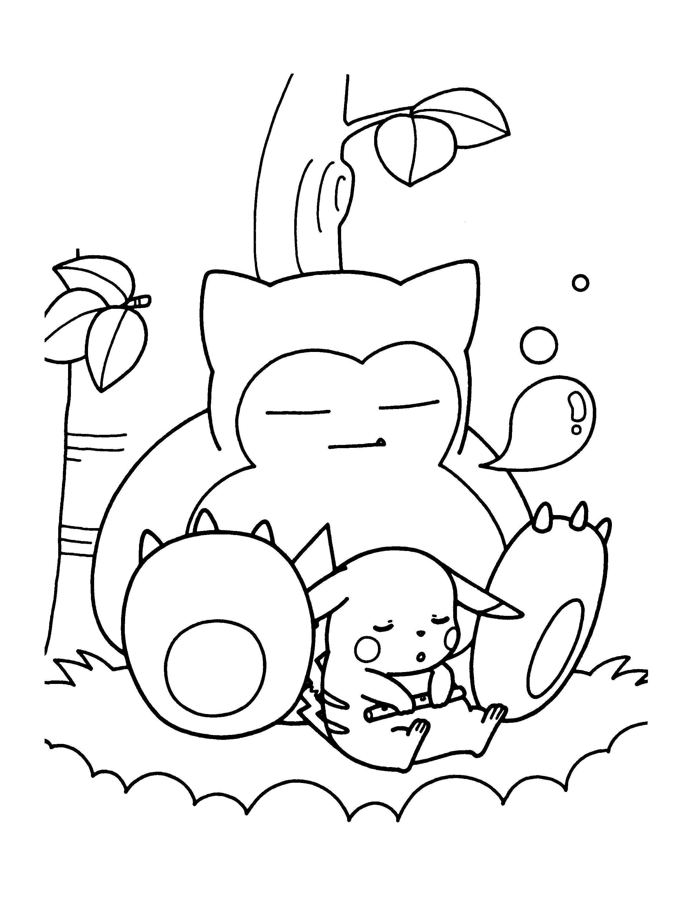 Pokemon Coloring Pages Snorlax From The Thousands Of Pictures On The Web With Regards