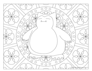 Snorlax Pokemon 143 Pokemon Coloring Pages Pokemon Coloring Coloring Pages