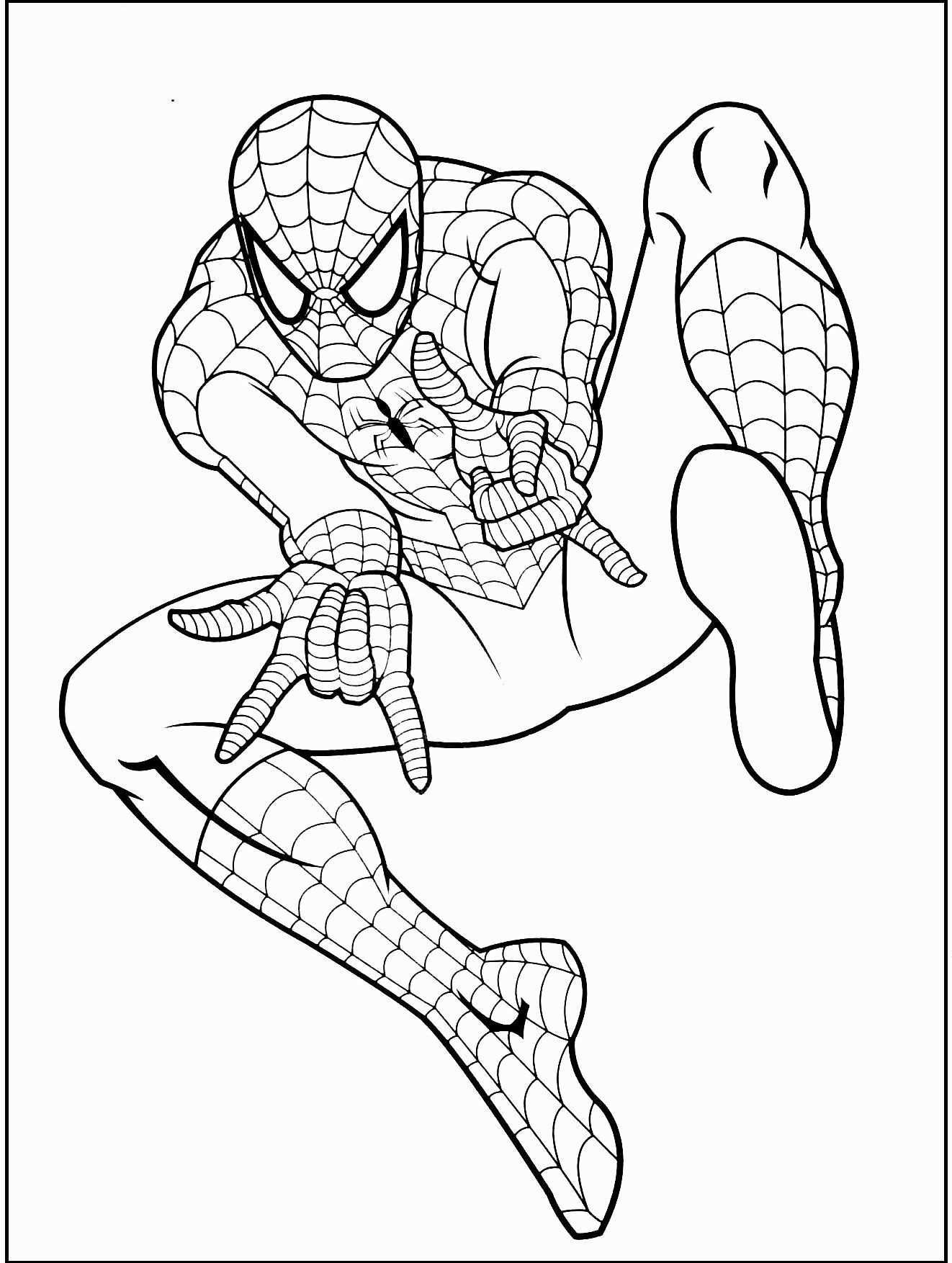 Spiderman Coloring Pages Printable Fresh Spiderman Gratuit Coloring Picture For Kids