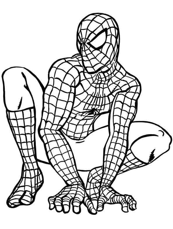 Coloriage Spiderman A Imprimer Gratuit Spiderman Superhelden Kleurplaten