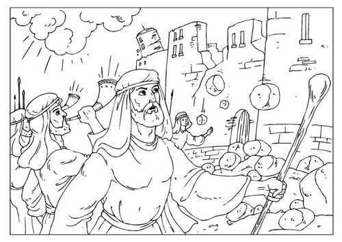 Coloring Page Jericho Sunday School Coloring Pages Bible Coloring Pages Coloring Page