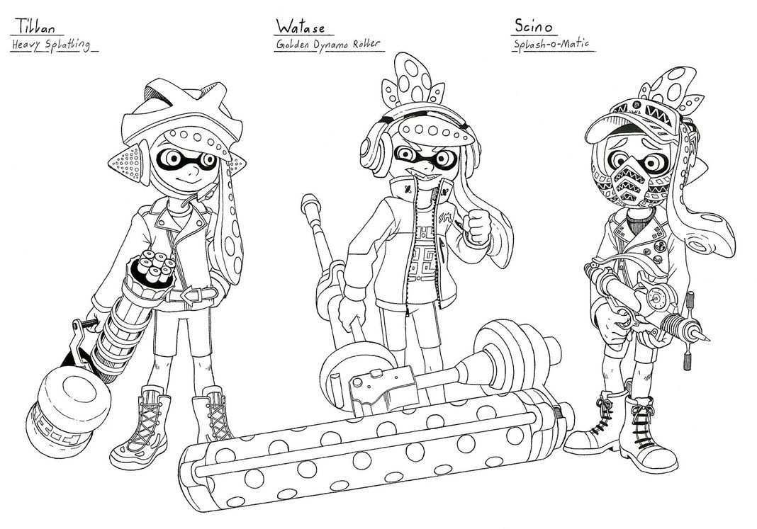 Splatoon Coloring Sheet Printable Coloring Pages Coloring Pages Pokemon Coloring Page