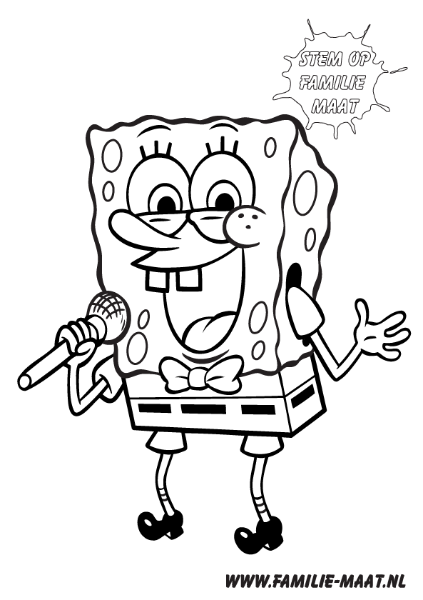 Spongebob Kleurplaat Nickelodeon Kleurplaten
