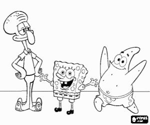 Kleurplaat Spongebob En Zijn Vrienden Kleurplaten